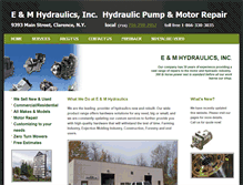 Tablet Screenshot of emhydraulics.com